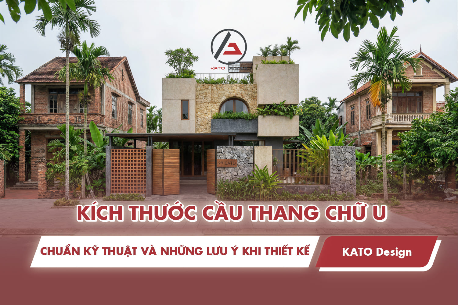 Kích thước cầu thang chữ U chuẩn kỹ thuật và những lưu ý khi thiết kế