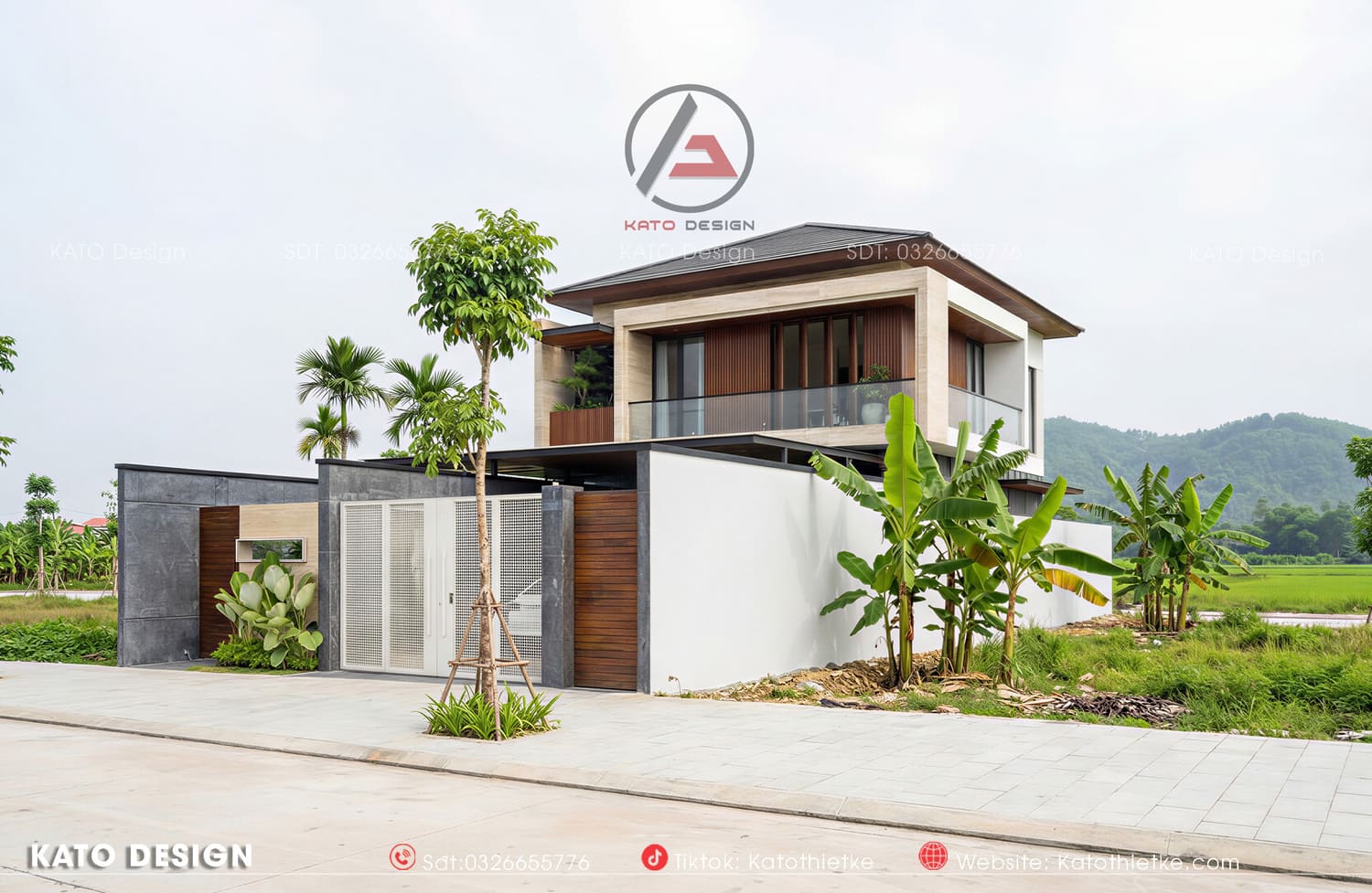 Mẫu biệt thự 2 tầng ở ngoại ô dành cho những ai thích tìm về an nhiên Mẫu biệt thự 2 tầng ở ngoại ô dành cho những ai thích tìm về an nhiên
