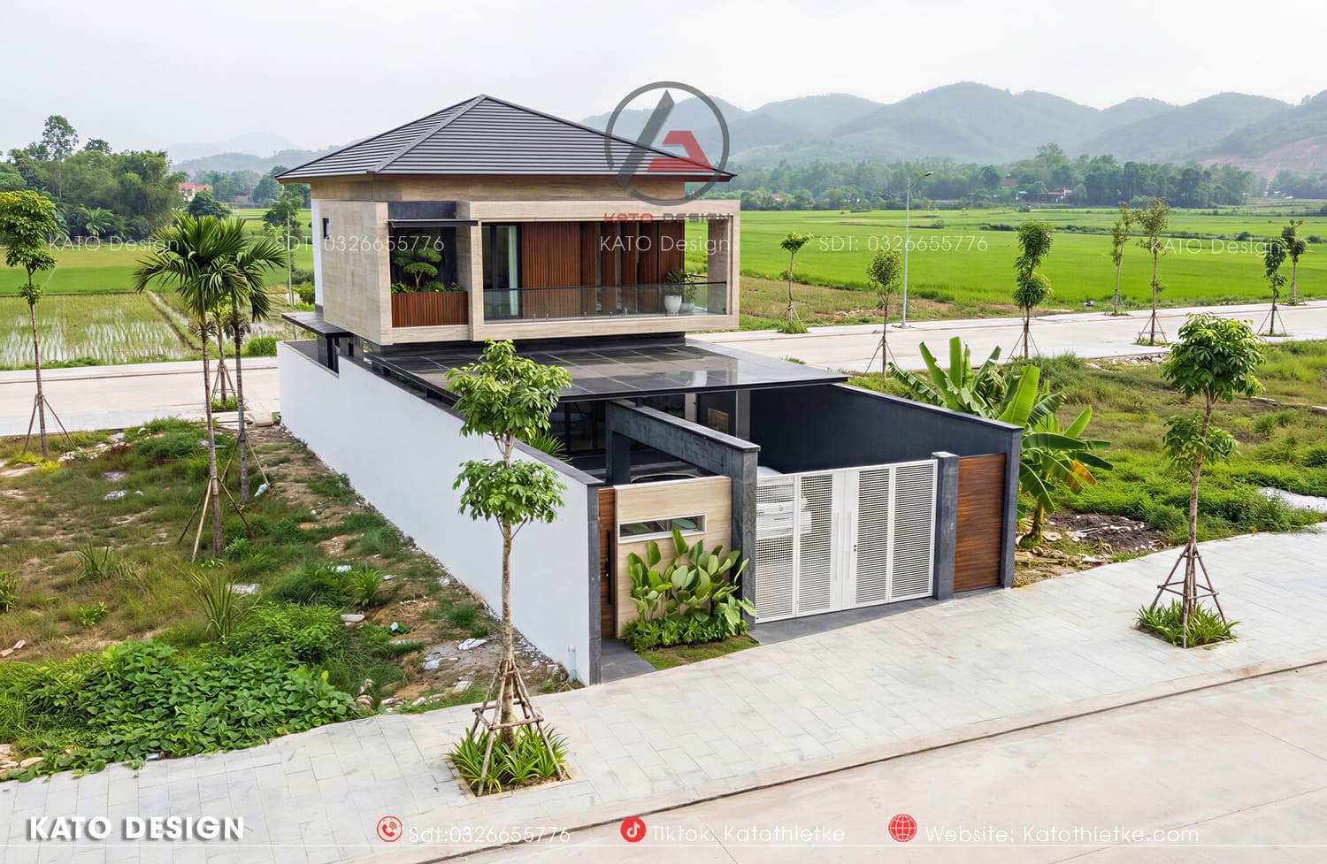KATO Thiết Kế - Đơn vị kiến tạo mẫu biệt thự 2 tầng ở ngoại ô chuyên nghiệp KATO Thiết Kế - Đơn vị kiến tạo mẫu biệt thự 2 tầng ở ngoại ô chuyên nghiệp