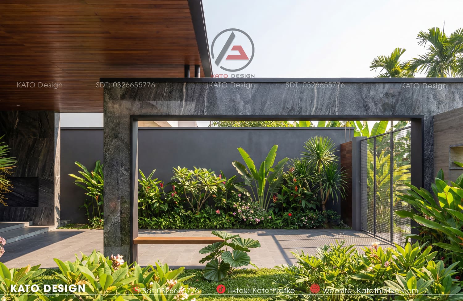 Sắc xanh của khu vườn làm dịu đi cái nắng oi ả của ngày hè Sắc xanh của khu vườn làm dịu đi cái nắng oi ả của ngày hè