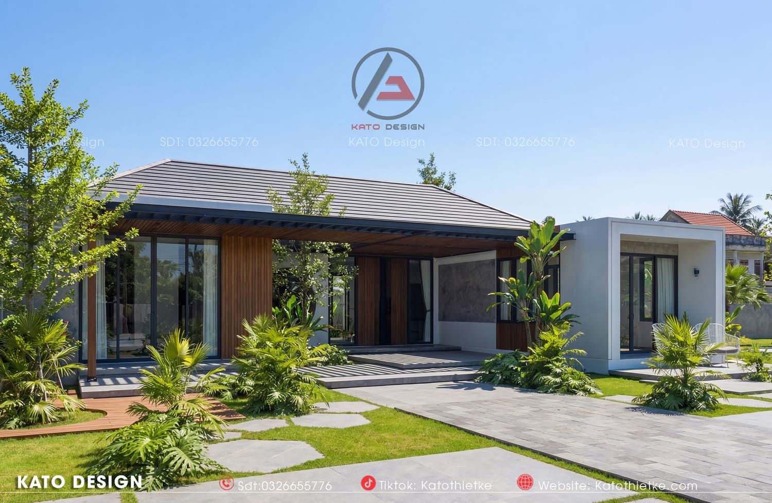 Mẫu nhà cấp 4 đẹp 3 phòng ngủ là lựa chọn tối ưu công năng Mẫu nhà cấp 4 đẹp 3 phòng ngủ là lựa chọn tối ưu công năng