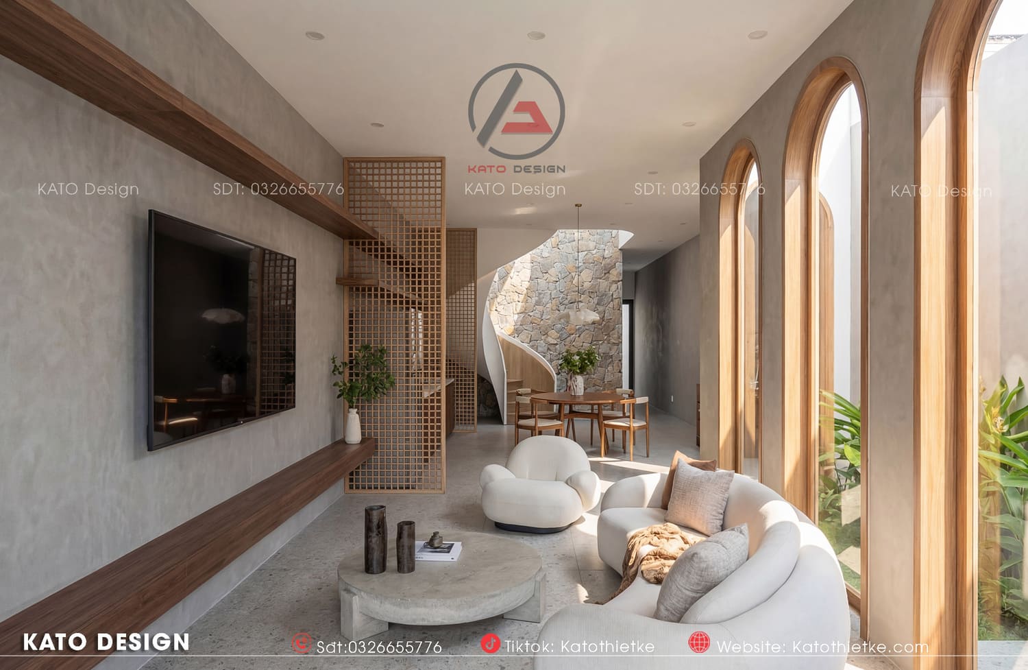 Nội thất bên trong nhà tinh giản, hiện đại