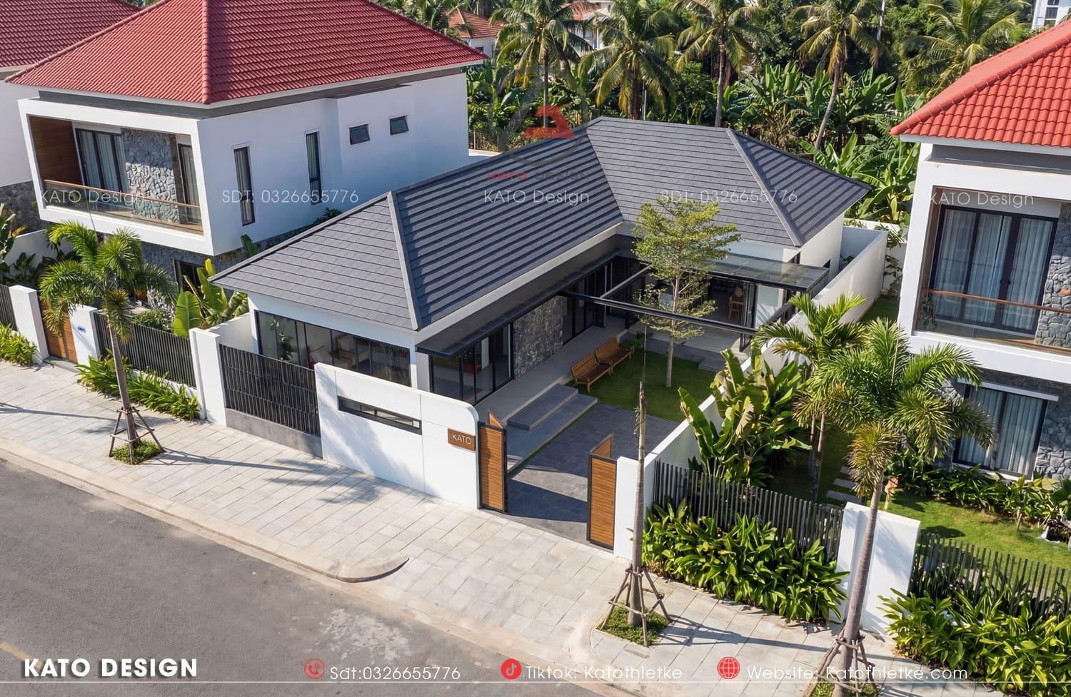 Mẫu nhà phong cách xanh hiện đại