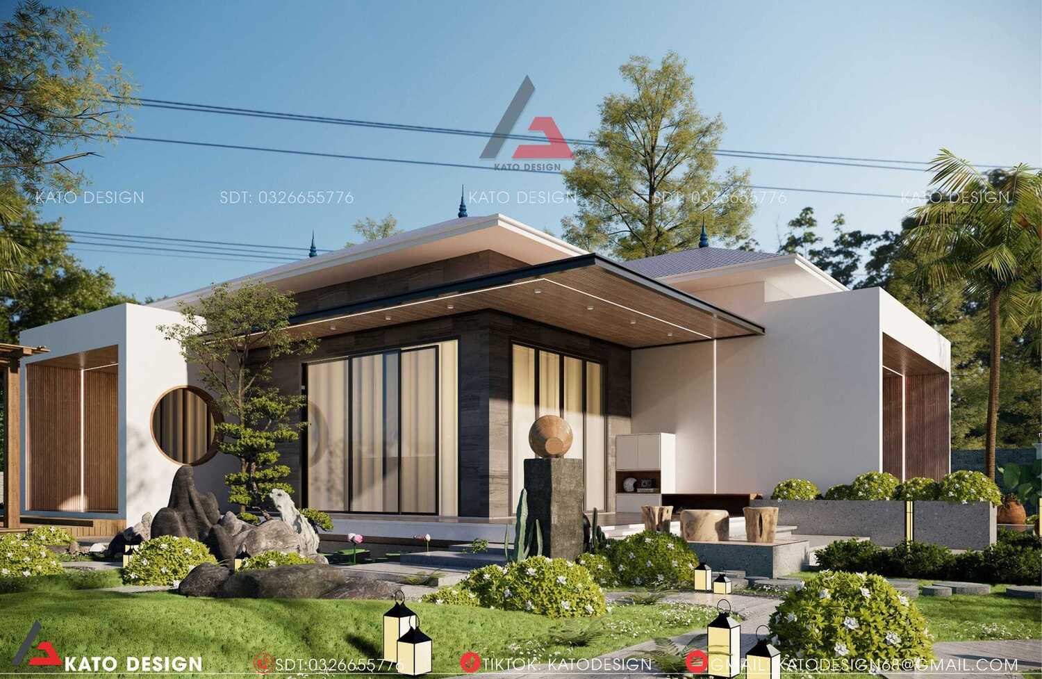Ngôi nhà được thiết kế theo phong cách hiện đại