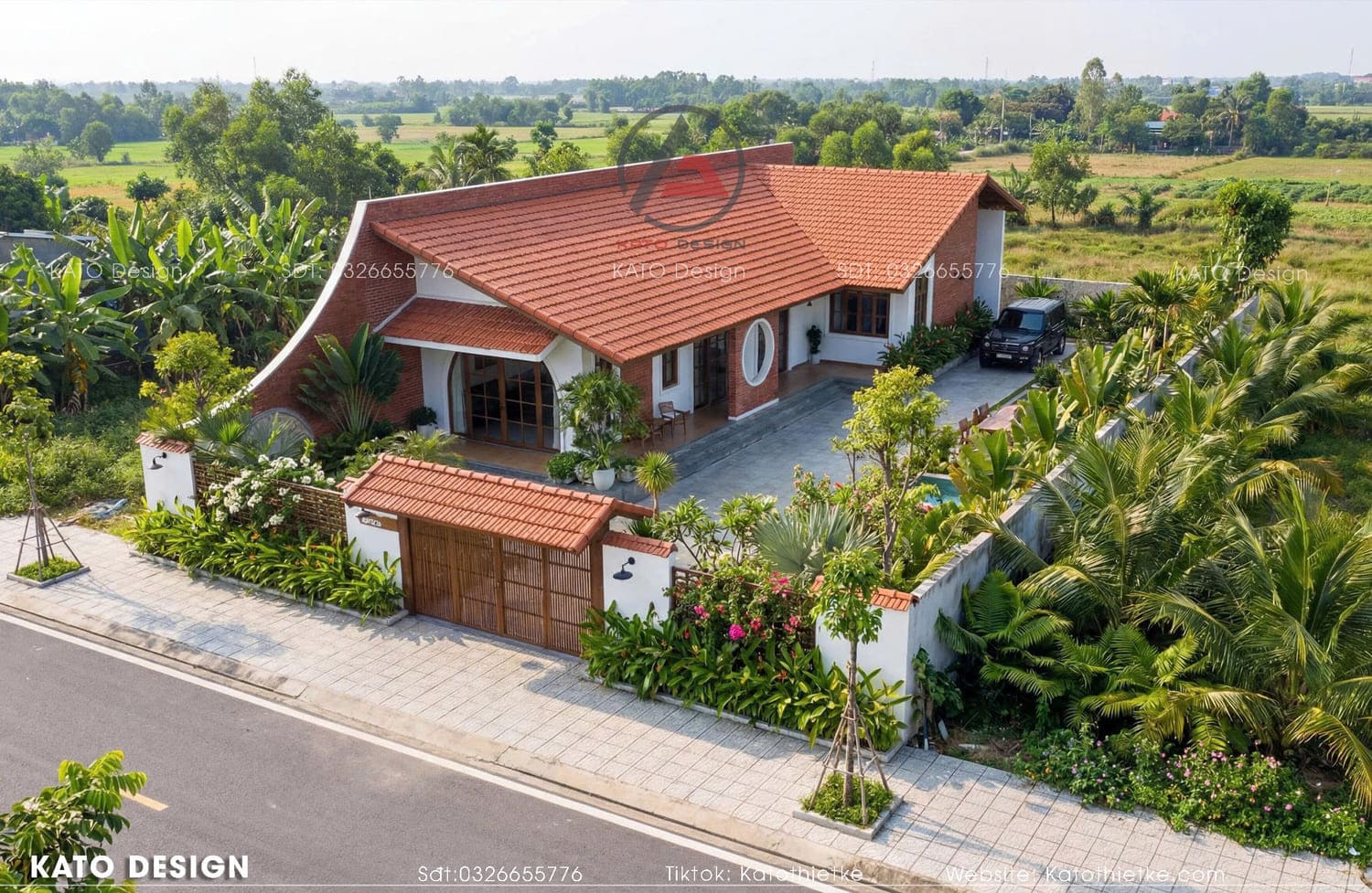 Nhà cấp 4 đẹp 4 phòng ngủ​ tiện nghi, phù hợp gia đình đông người