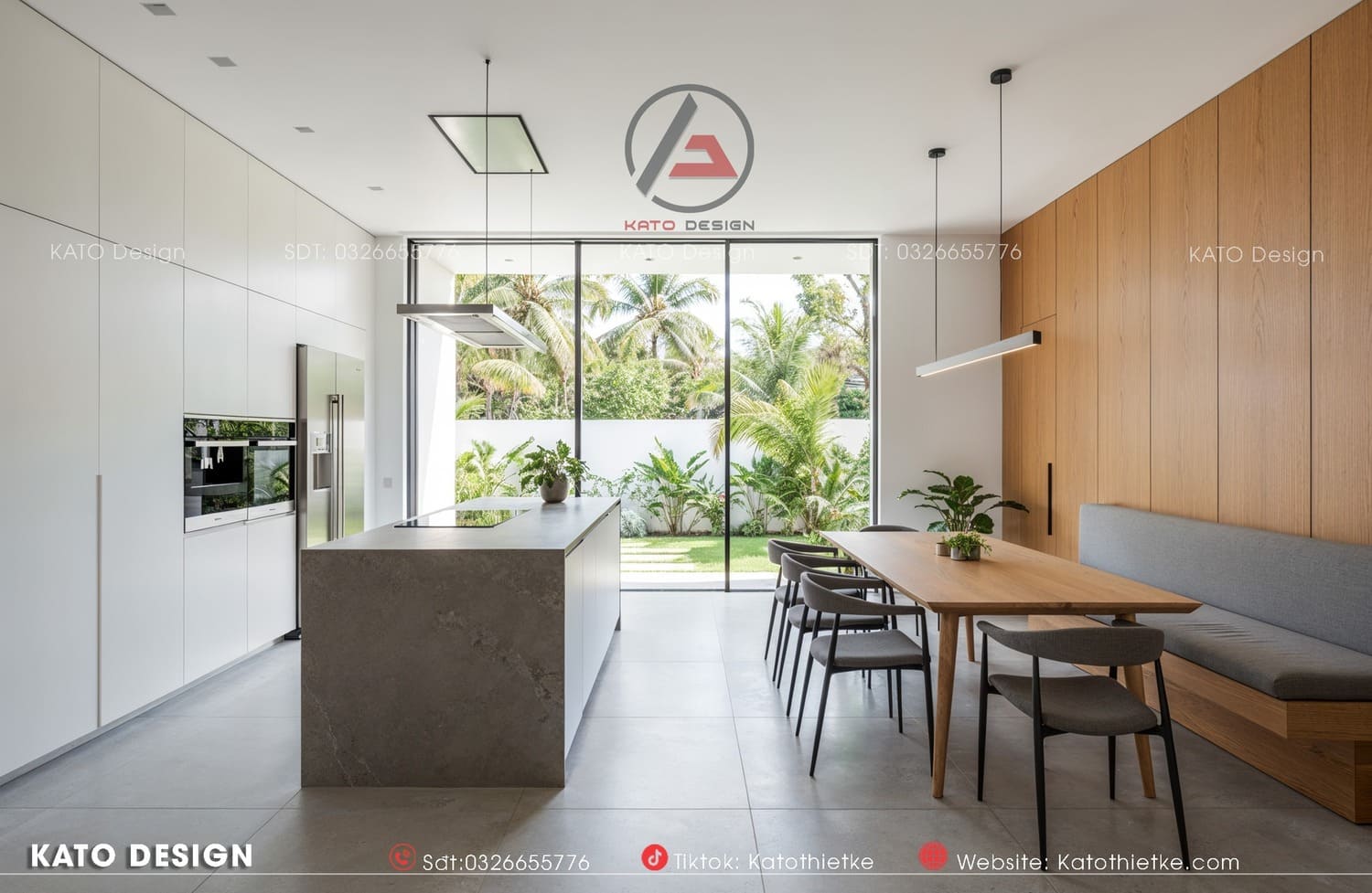 Nội thất thiết kế âm tường, hạn chế chi tiết thừa nhưng vẫn đảm bảo thẩm mỹ