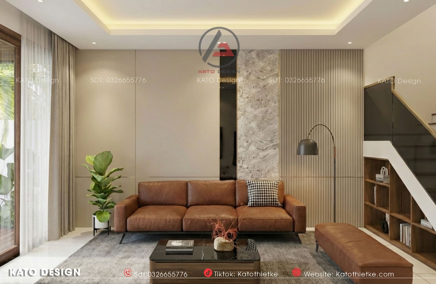 Sofa, bàn, kệ có thể kết hợp lưu trữ tiện lợi