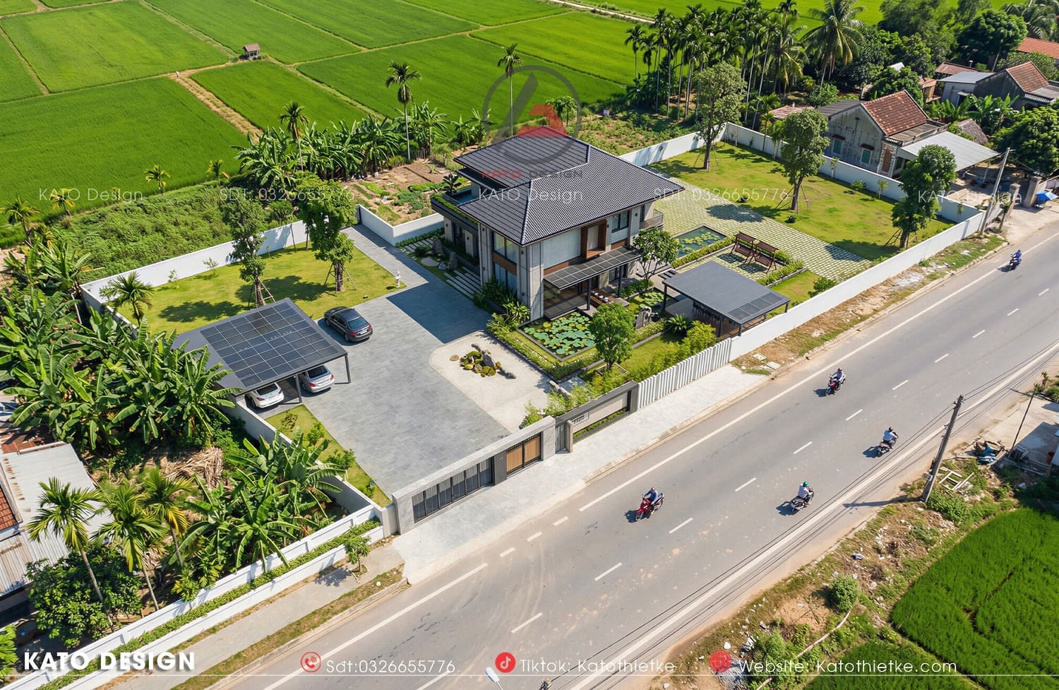 Biệt thự mái Nhật kết hợp đẳng cấp kiến trúc và không gian xanh Biệt thự mái Nhật kết hợp đẳng cấp kiến trúc và không gian xanh