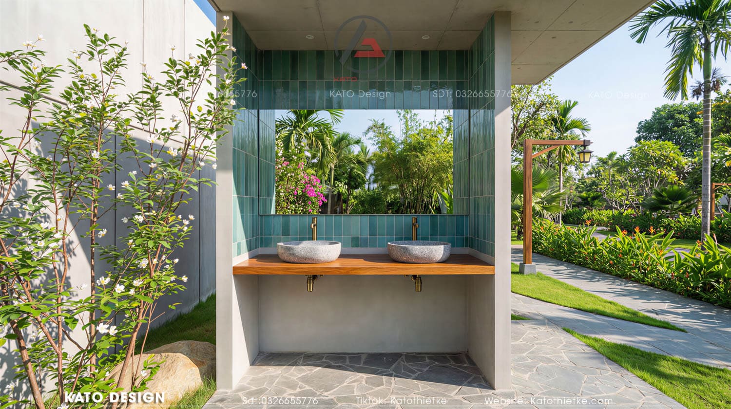 Bồn rửa tay ngoài trời