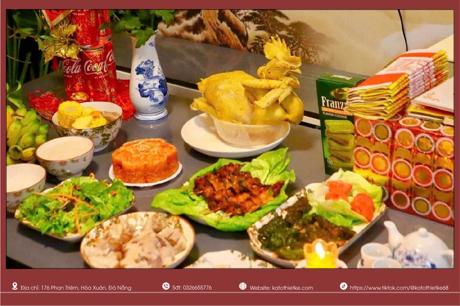 Mâm cúng nhập trạch đơn giản ở chung cư