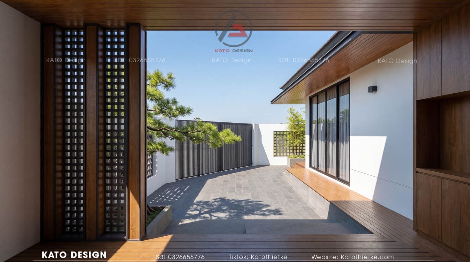 Thiết kế gara tách biệt đảm bảo không ảnh hưởng sinh hoạt chính Thiết kế gara tách biệt đảm bảo không ảnh hưởng sinh hoạt chính