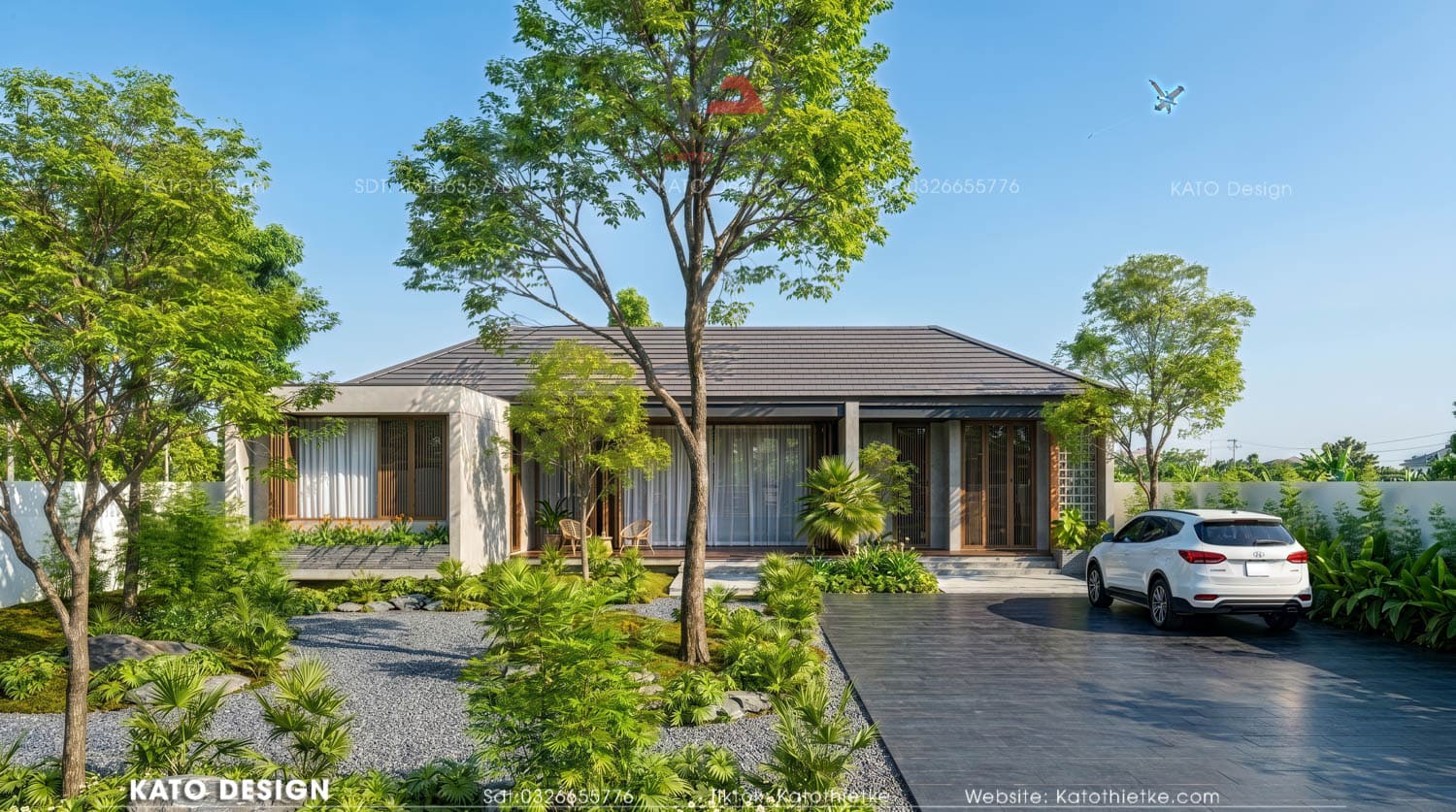 Khu đậu xe tích hợp gọn gàng, đảm bảo tiện ích và thẩm mỹ tổng thể