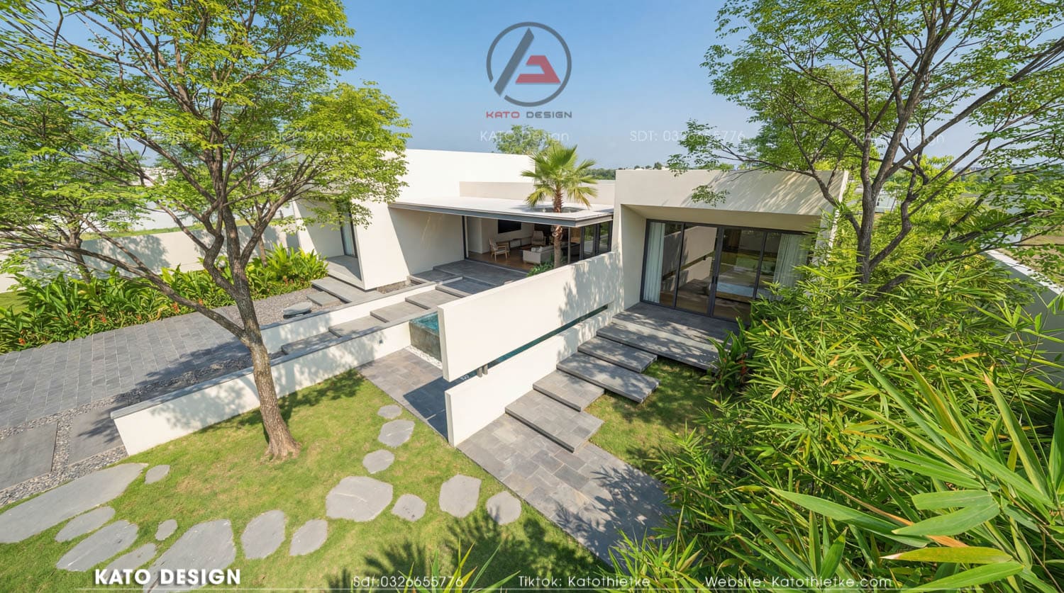 Villa nghỉ dưỡng với quy mô vừa, chi phí hợp lý, tối ưu công năng Villa nghỉ dưỡng với quy mô vừa, chi phí hợp lý, tối ưu công năng