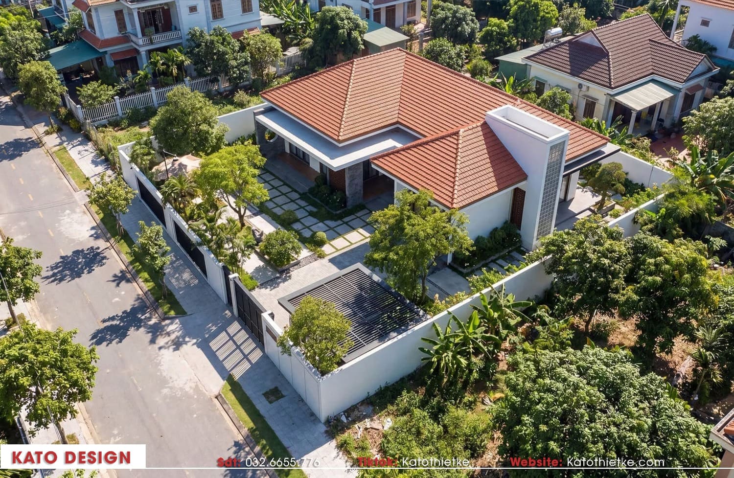 Giải pháp thiết kế nhà tam hợp viện có gara ô tô 2026