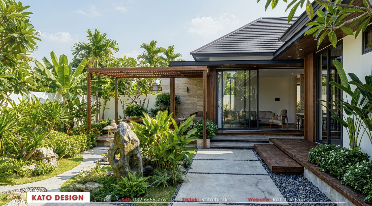 Khu vực chuyển tiếp giữa trong và ngoài nhà đầy tinh tế Khu vực chuyển tiếp giữa trong và ngoài nhà đầy tinh tế
