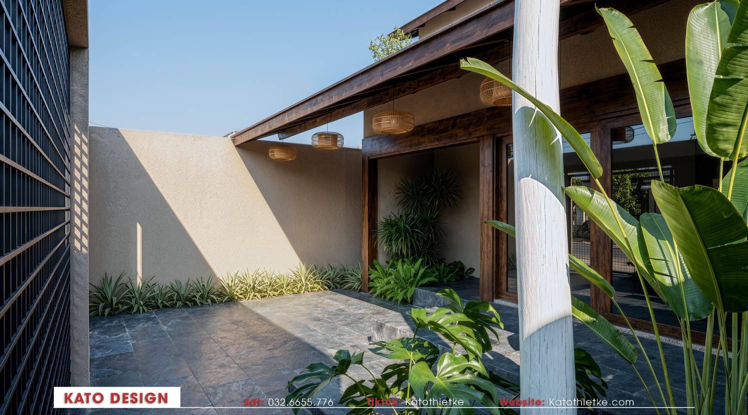 Mảng thực vật xen kẽ giúp không gian thêm sinh động và dễ chịu Mảng thực vật xen kẽ giúp không gian thêm sinh động và dễ chịu