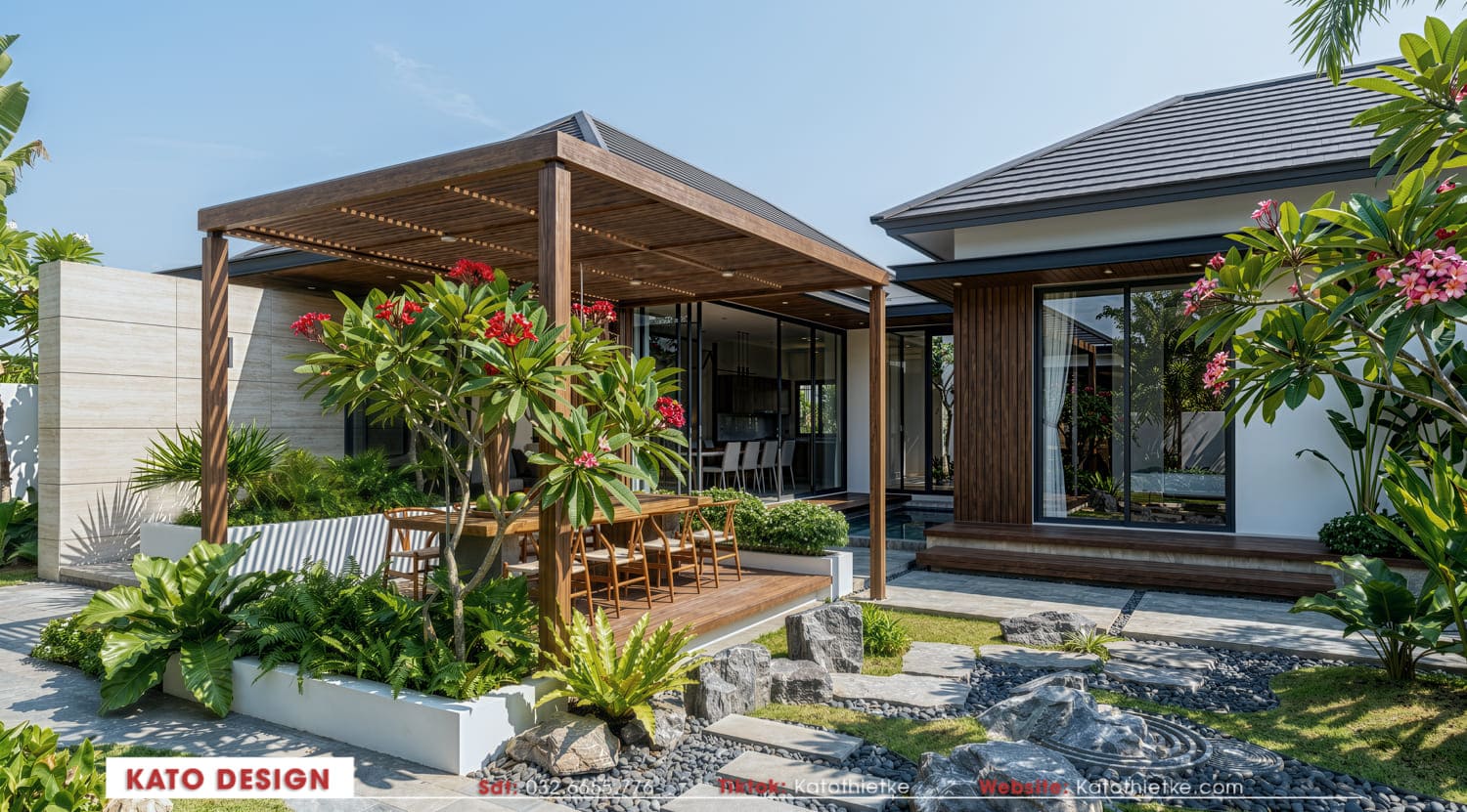 Mặt bằng mở giúp tăng sự kết nối giữa các khu vực chức năng Mặt bằng mở giúp tăng sự kết nối giữa các khu vực chức năng