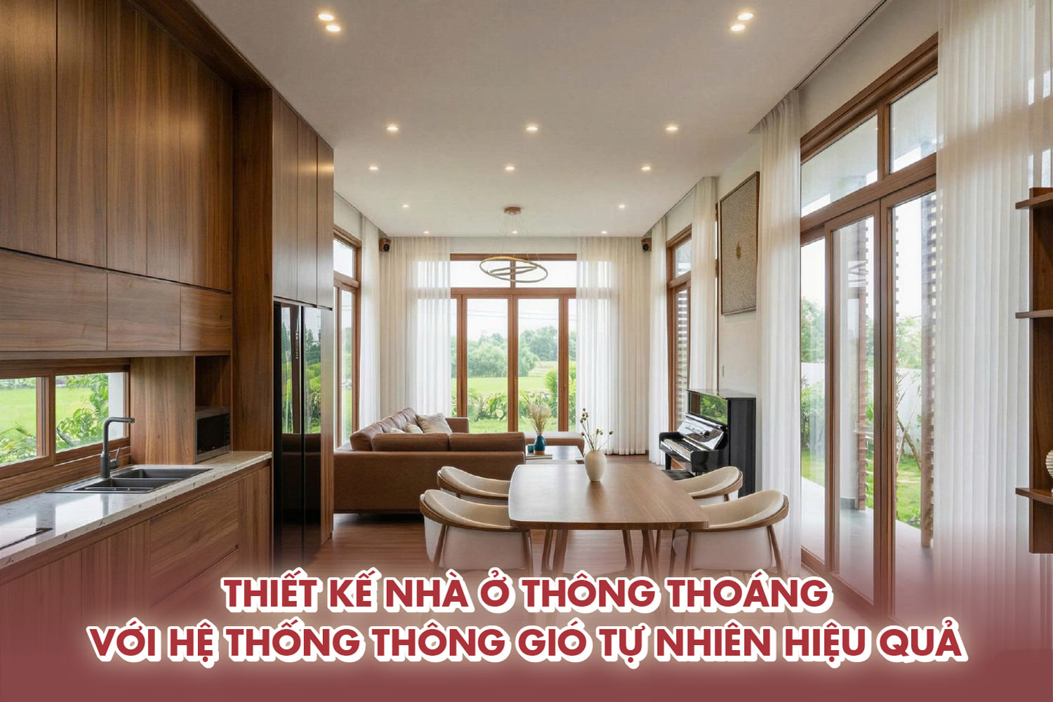 Thiết kế nhà ở thông thoáng với hệ thống thông gió tự nhiên hiệu quả 