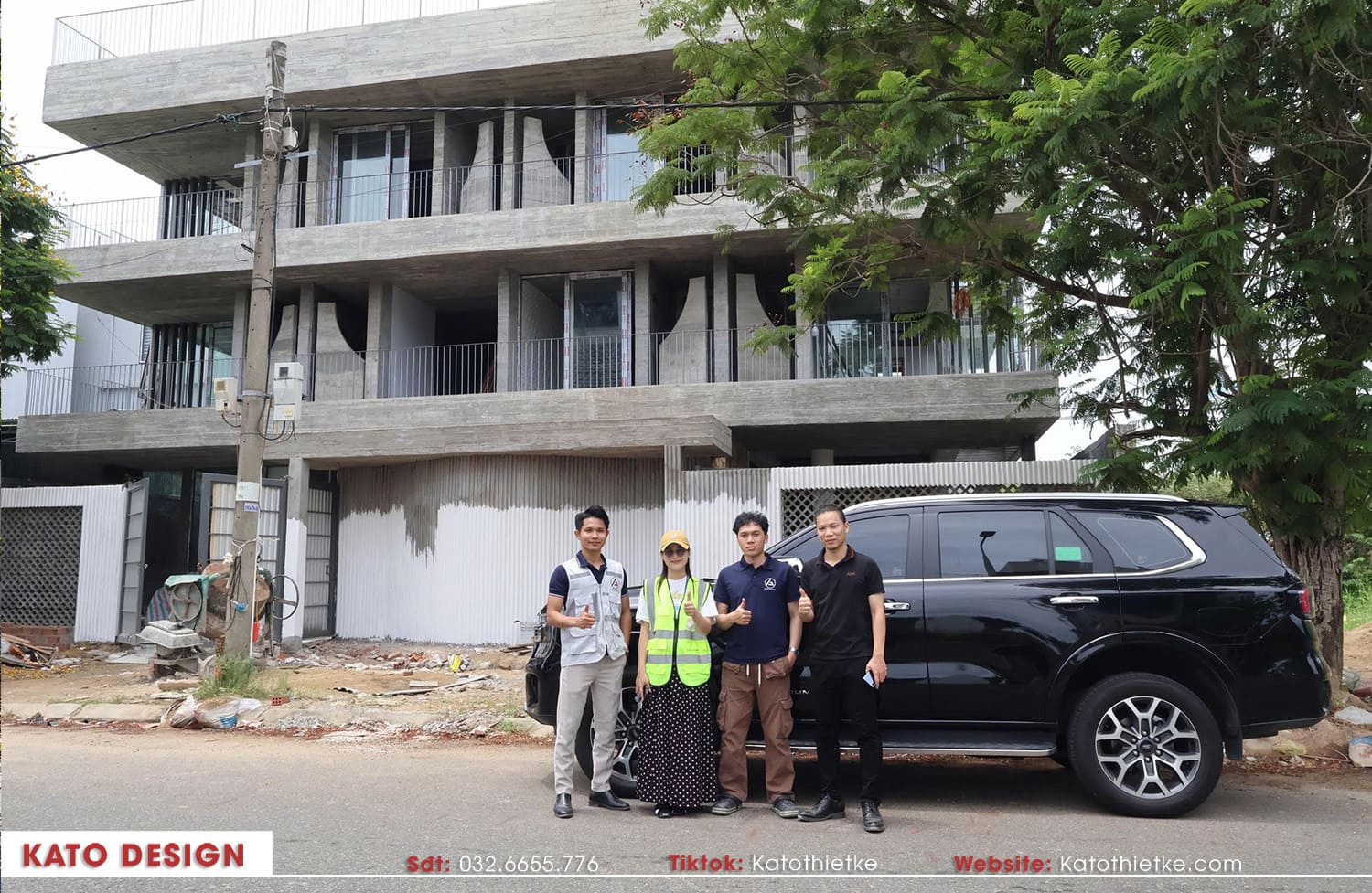 Khám phá công trình đang thi công do KATO Thiết Kế triển khai