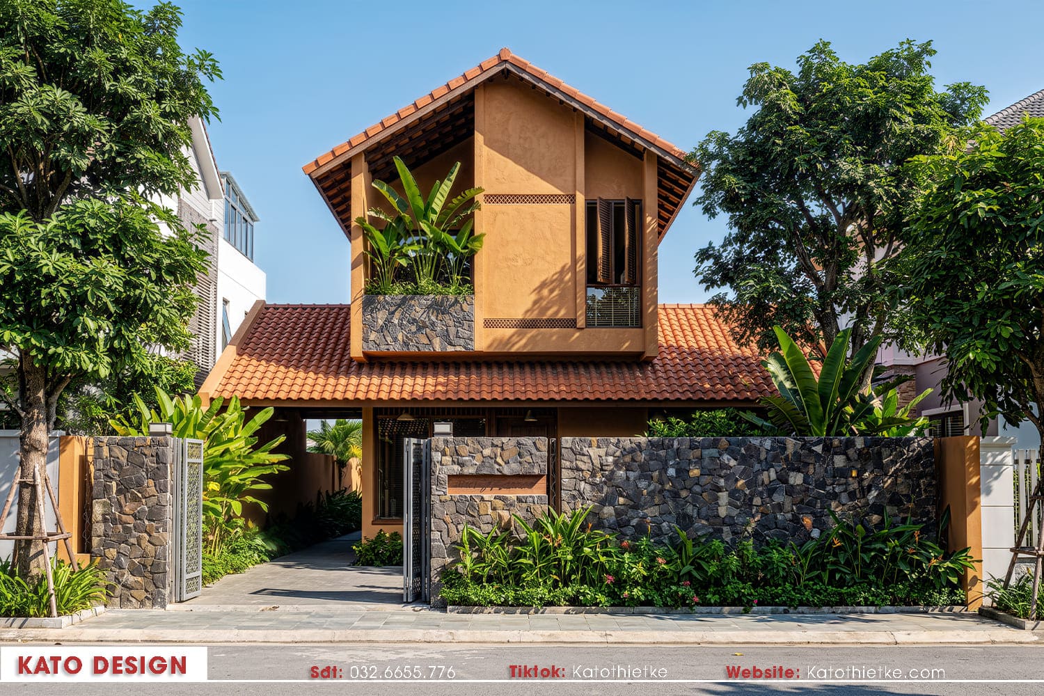 Biệt thự hiện đại kết hợp kiến trúc Việt giao thoa giữa truyền thống và đương đại Biệt thự hiện đại kết hợp kiến trúc Việt giao thoa giữa truyền thống và đương đại