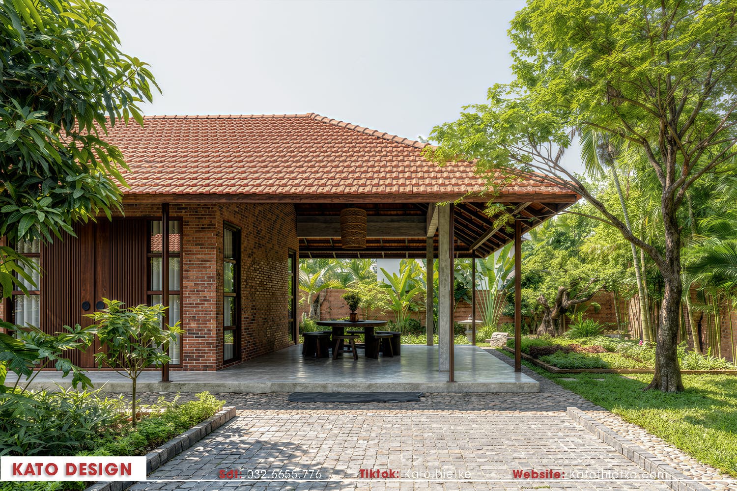 Không gian mở giúp tăng ánh sáng và lưu thông không khí tự nhiên