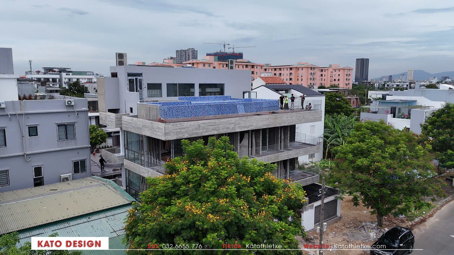 Tiến độ xây dựng được duy trì ổn định để đảm bảo chất lượng công trình