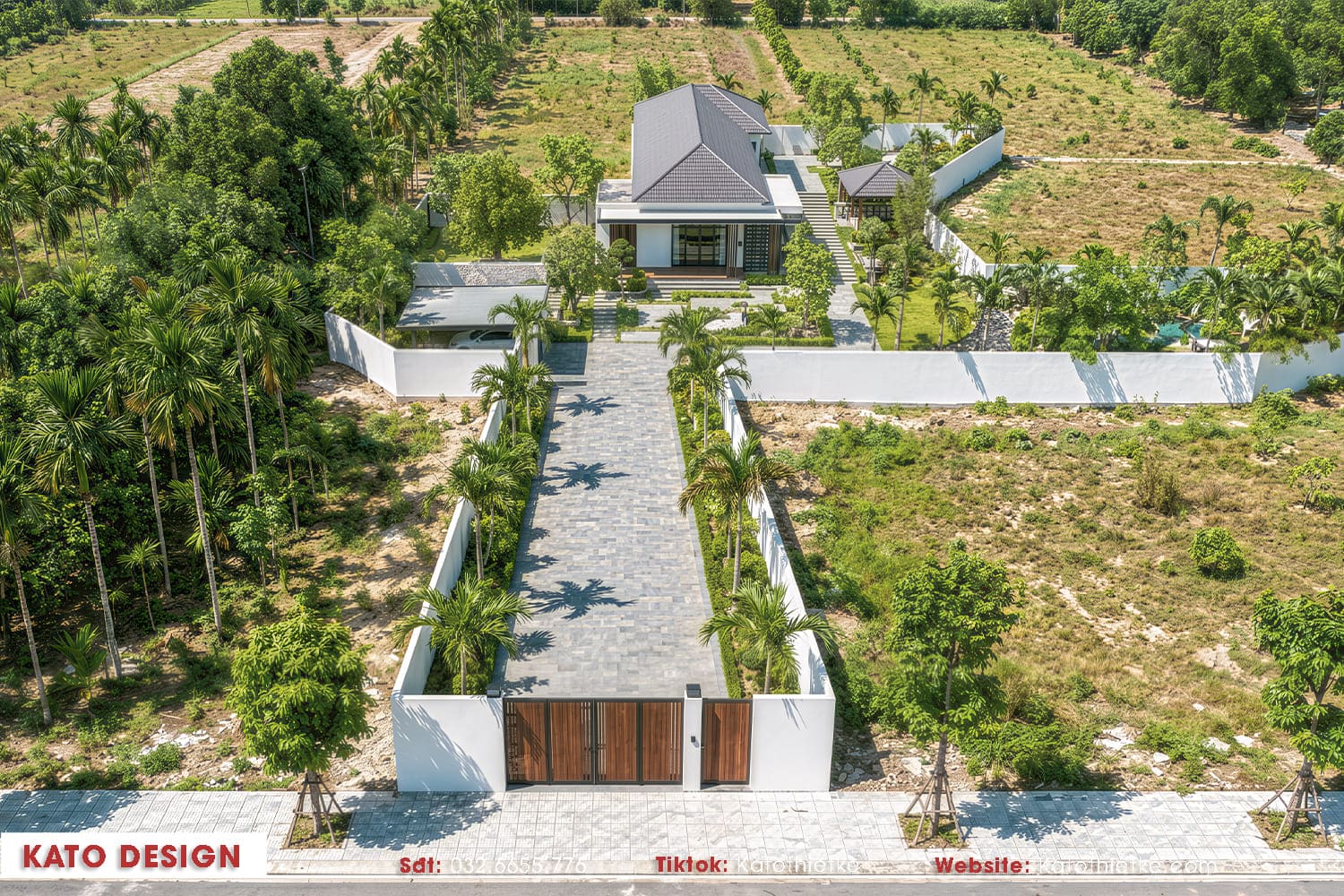 Toàn cảnh công trình thích ứng linh hoạt với hiện trạng khu đất đặc biệt 