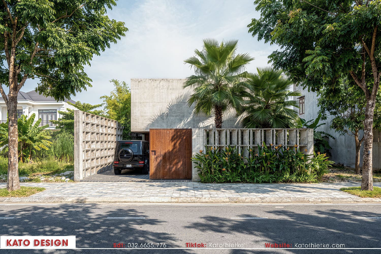Villa mái bằng khối hộp với kiến trúc tối giản dẫn đầu xu hướng sống 2026 