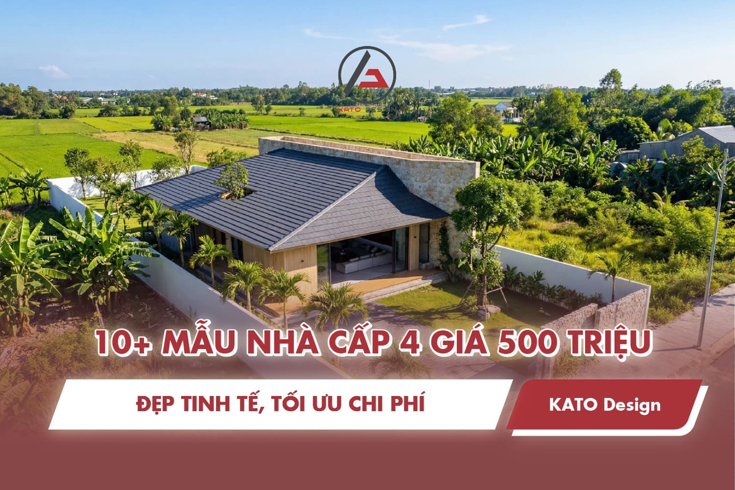 Top 10+ mẫu nhà cấp 4 giá 500 triệu đẹp tinh tế, tối ưu chi phí
