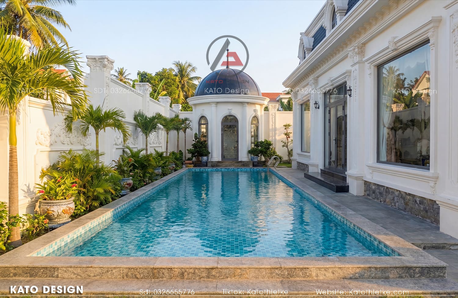 Hồ bơi kết hợp sân vườn mang đến vẻ đẹp đẳng cấp và hài hòa Hồ bơi kết hợp sân vườn mang đến vẻ đẹp đẳng cấp và hài hòa
